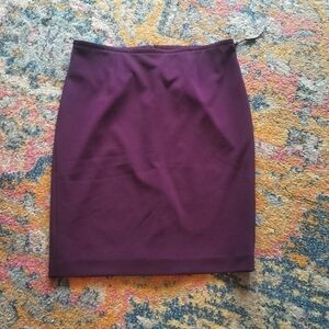 Calvin Klein Rich Purple Pencil Skirt